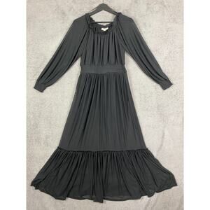 Knox Rose Maxi Dress Women S Black Ruffle Tiers Witchy Whimsigoth Dark Feminine